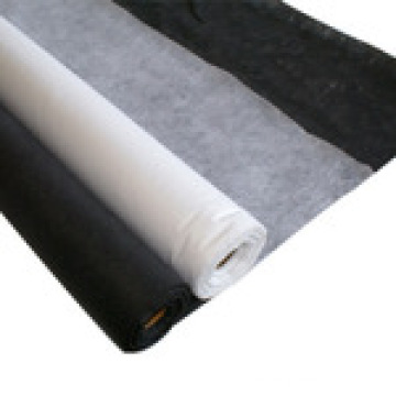 Interlining Fusible no tejido de doble punto con blanco negro